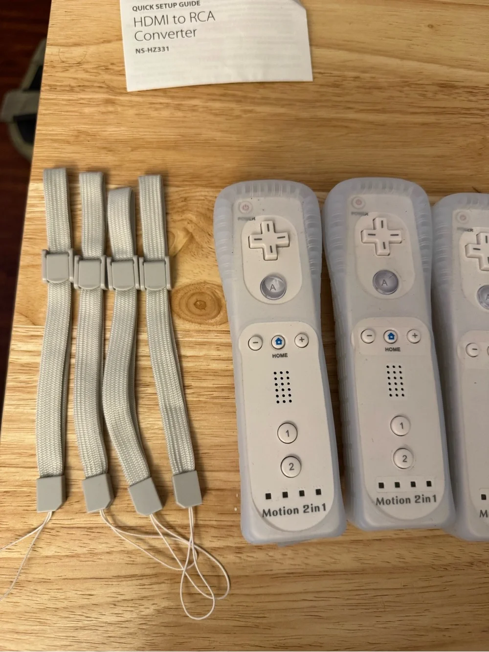 White Motion 2in1 Wireless Game Controller Set (4-Pack)